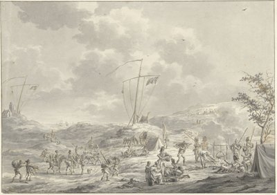 1799年、カランツォークのロシア軍キャンプ 作： Dirk Langendijk