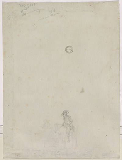1784年の噴水での農民のスケッチ。 作： Dirk Langendyk