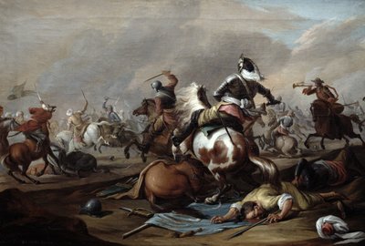 騎兵の衝突、1770 作： Dirk Langendyk