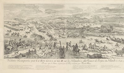 Slag bij Drogheda aan de Boyne、1690 年 7 月 1 日 ル・ロイ・ギヨーム三世の勝利。 1690 年 7 月 1 日にアイルランドのボイン川でアイルランド人について (オブジェクトのタイトル) 作： Dirk Maas