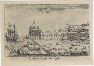 リスボンの王宮の眺め O Palacio Real de Lixboa (オブジェクトのタイトル) リスボンの景色 (連載タイトル) 作： Dirk Stoop