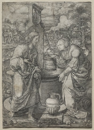 キリストとサマリアの女、1523年。 作： Dirk Vellert