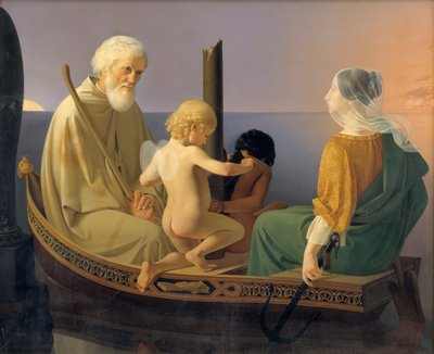 老い。シリーズより人間の4つの年齢 作： Ditlev Conrad Blunck