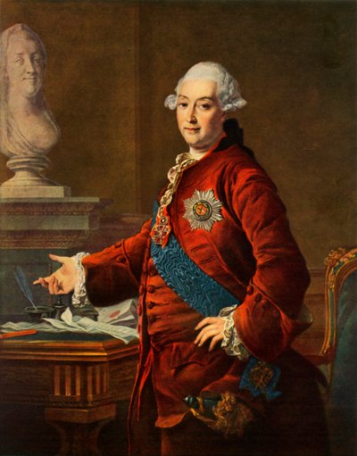 アレクサンドルミハイロビッチゴリツィンの肖像、1772年、1965年。 作： Dmitri Grigorievich Levitsky