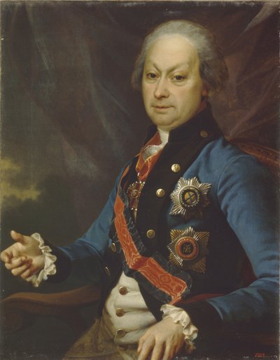 アレクセイ・メルグノフの肖像1722-1788、1790 作： Dmitri Grigorievich Levitsky