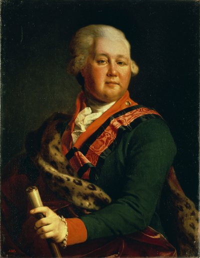 ヴァレンティンプラトノビッチイヴァノビッチムシンプーシキン1735-1804、1780年代末の肖像 作： Dmitri Grigorievich Levitsky