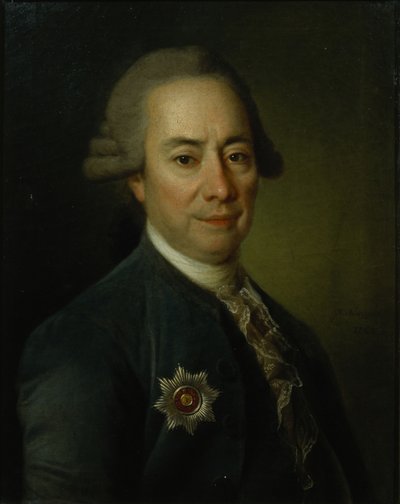 Pyotr Vasilyevich Bakuninの肖像17251786、1782 作： Dmitri Grigorievich Levitsky