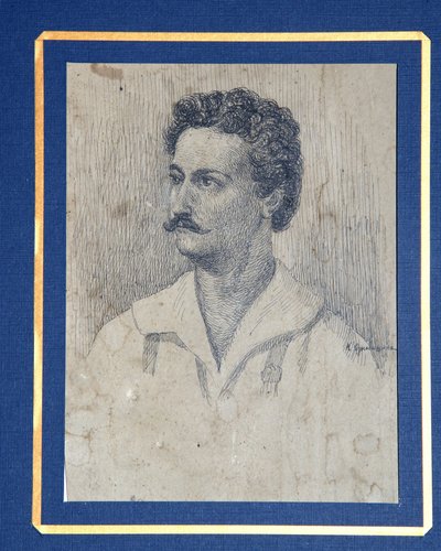 Decembrist Sergey Krivtsov 1802-1864の肖像 作： Dmitri Petrovich Oznobishin