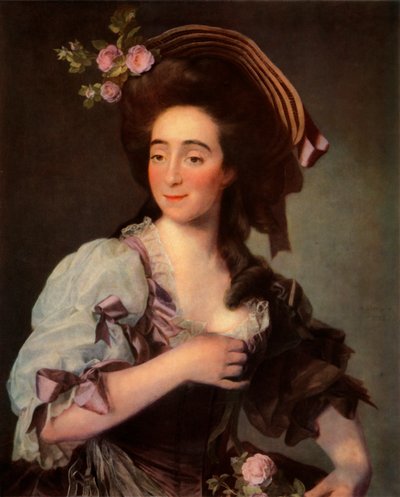 アンナデイビーベルヌッツィの肖像、1782年、1965年。 作： Dmitri Grigorievich Levitsky