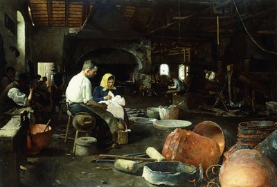 鋳造所、1899年 作： Dome or Dominik Skutezky