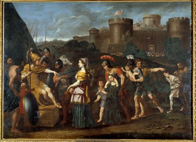 アレキサンダーのクレメンス。ドミニクインことドメニコ・ザンピエリ（1581-1641）の絵 作： Domenichino