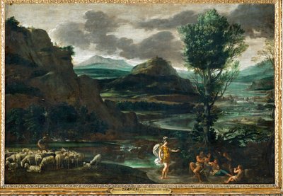 羊飼いたちの中のヘルミニア... 作： Domenichino (1581-1641)