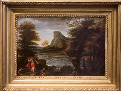トビオーロと天使 18世紀 油彩・キャンバス 作： Domenichino