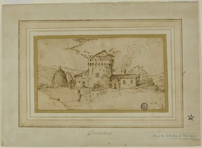 タワーとヘイスタックのある農場 作： Domenichino