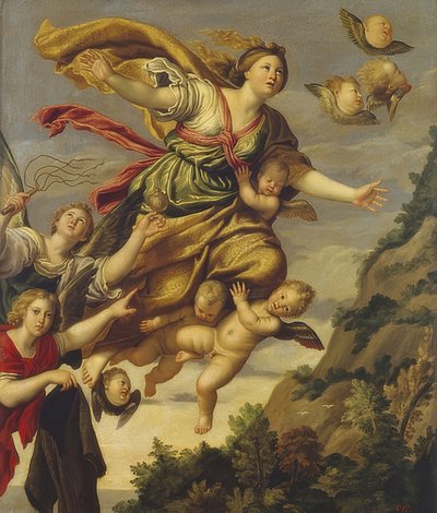 聖マリアマグダレンの昇天。 1620年頃 作： Domenichino