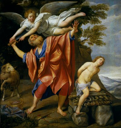 スペイン語  イサクの犠牲 アブラハムの犠牲 作： Domenichino