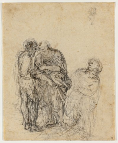 老人、若者、女性の研究 作： Domenichino