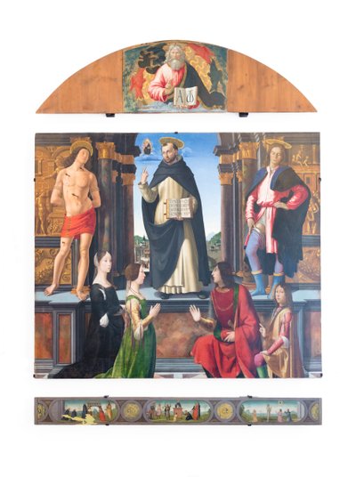 セントの祭壇画。 ヴィンセント・フェレール 作： Domenico (1449 94) Ghirlandaio