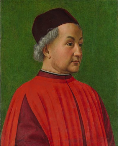男の肖像（木のテンペラ） 作： Domenico Ghirlandaio