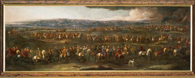 コンスタンチノープル前のトルコ人（キャンバスに描かれた絵画） 作： Domenico (1612-75) Gargiulo