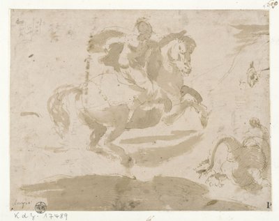 聖ゲオルギオスの竜との戦い 作： Domenico Beccafumi
