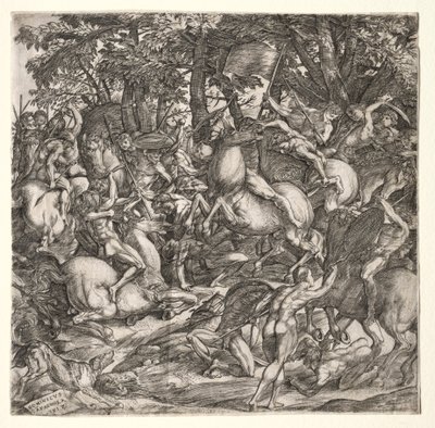 裸の男たちの戦い 作： Domenico Campagnola