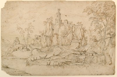 水車小屋のあるファンタジー風景 作： Domenico Campagnola