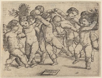 12 人の子供が踊る 作： Domenico Campagnola