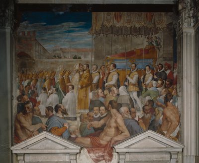 聖アントニヌスの遺体の行列、1589年（フレソ） 作： Domenico Cresti