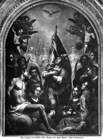 聖霊崇拝における殉教者聖者、1603年 作： Domenico Cresti