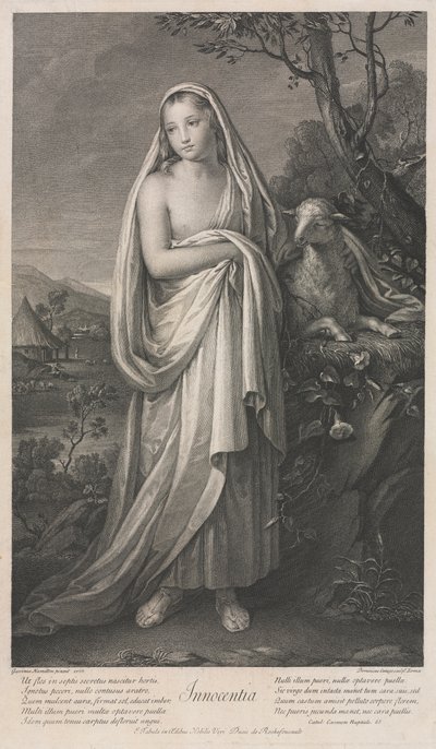 イノセンス、1766。 作： Domenico Cunego