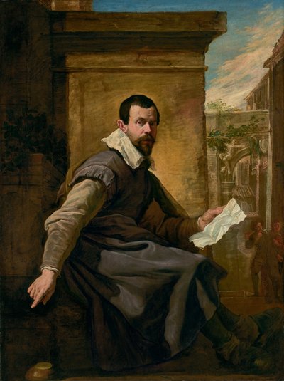 楽譜を持つ男の肖像 作： Domenico Fetti