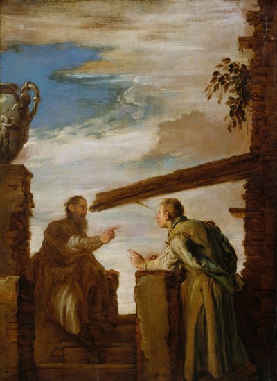 モートとビームのたとえ話1619年。 作： Domenico Fetti or Feti