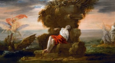 バロック :Persee liberant Andromede - アンドロメダを解放するペルセウス par Fetti, Domenico (1588/90-1623), c. 1621.木に油彩、40,5x72,5。美術史博物館、ヴィエンヌ 作： Domenico Fetti or Feti