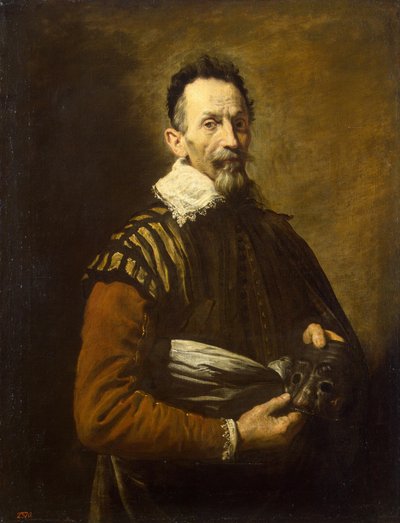 俳優の肖像、1620-1622 作： Domenico Fetti or Feti