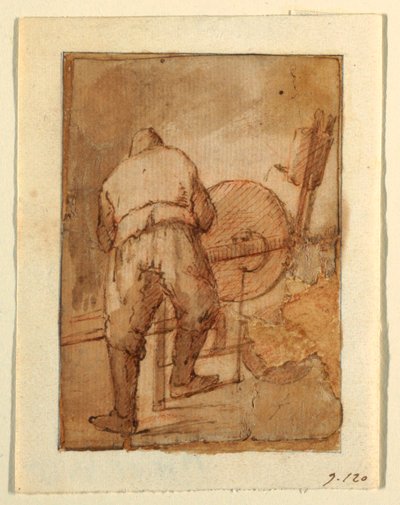 せん断グラインダー 作： Domenico Gargiulo, called Micco Spadaro