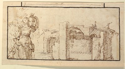 水を持つ女性 作： Domenico Gargiulo, called Micco Spadaro