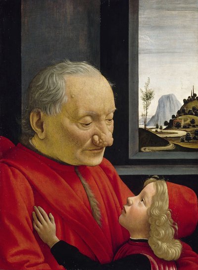 老人とその孫、1488年 作： Domenico Ghirlandaio