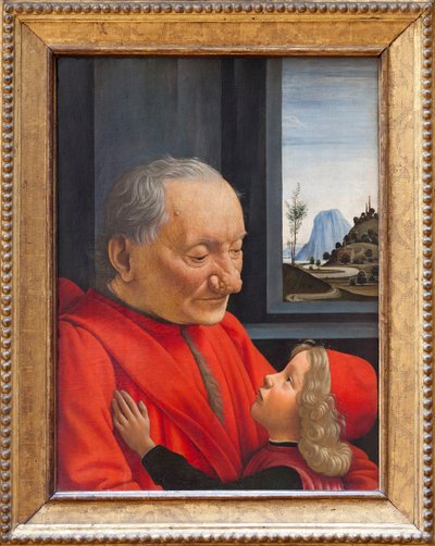 老人と少年、1490年頃 作： Domenico Ghirlandaio