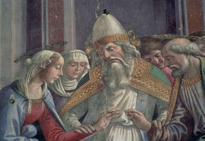 聖母の結婚から指輪を受け取る 作： Domenico Ghirlandaio