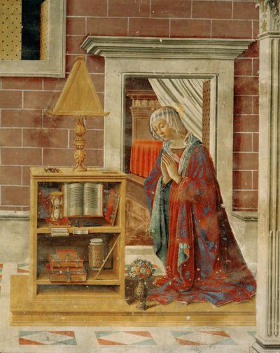 受胎告知フレスコ 作： Domenico Ghirlandaio