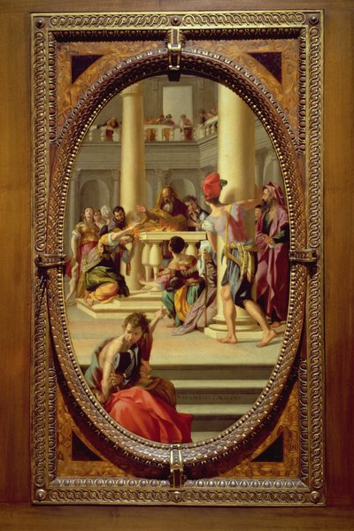 最後の晩餐、修道院の食堂からの2人の弟子の詳細、1480年のフレスコ画 作： Domenico Ghirlandaio