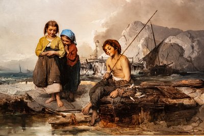 若い漁師 作： Domenico Induno