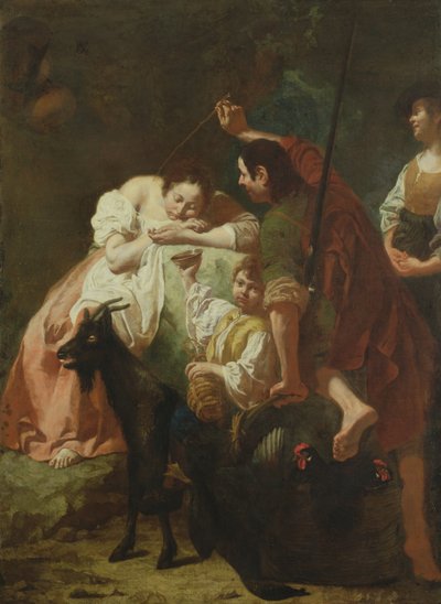眠っている羊飼い 作： Domenico Maggiotto