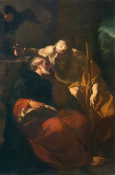 聖ベネディクトと隠者 作： Domenico Maria Viani