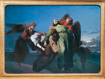 天使に連れられて天に召されたキリスト教殉教者たち 作： Domenico Morelli