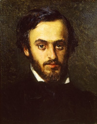 Emilio Villari 1836-1904、1855-1858 の肖像。 作： Domenico Morelli