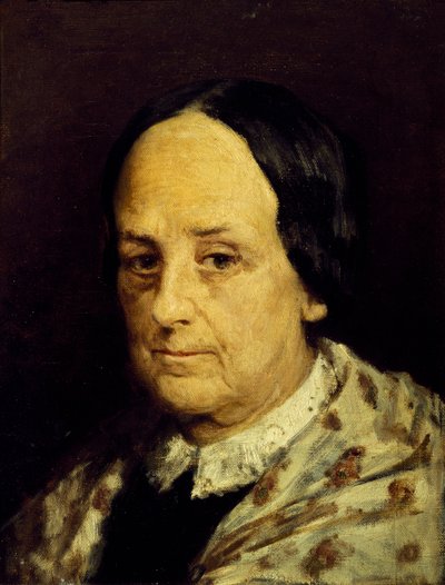 ドメニコ・モレッリ（1823-1901）による「ルイサ・ルッジェリの肖像 作： Domenico Morelli