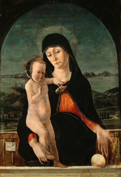 子を持つヴァージン、1484 作： Domenico Morone