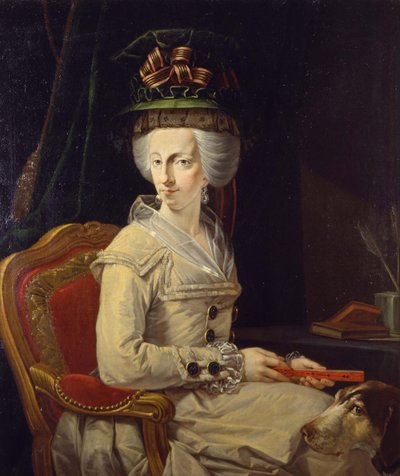 オーストリアのマリア・アマリアの肖像 1746-1804、パルマ公爵夫人 作： Domenico Muzzi